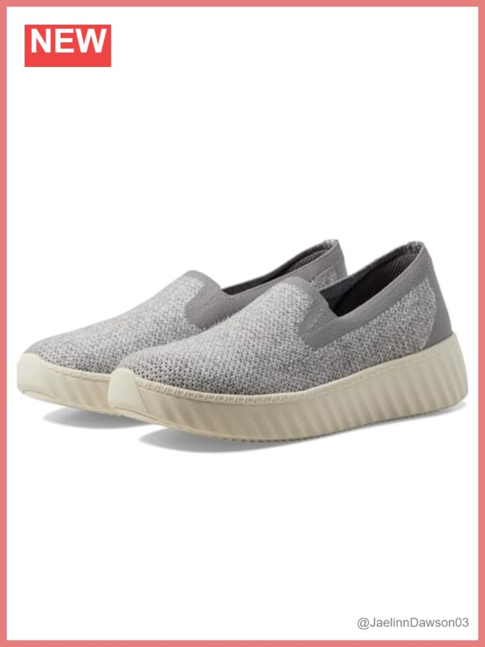 Lightweight Stretch Knit Slip-On Loafer Sneakers, Polyester & Polyurethane,